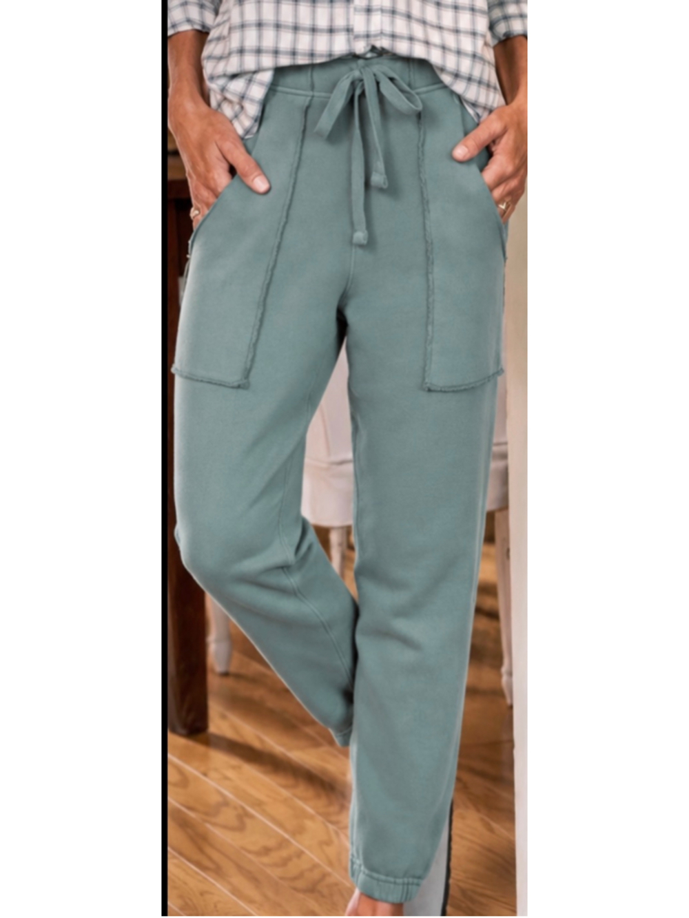 Frank & Eileen Eamon Jogger Pants Size S Artichoke Green New